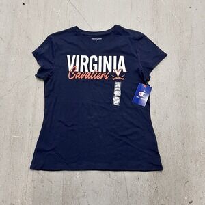 Champion Women's Virginia Cavaliers T-Shirt Navy Blue College Tee Size Large NWT